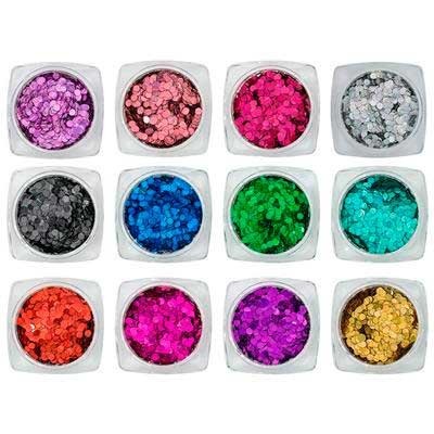 Kövek,Csillámporok - Laser Confetti 12Pcs