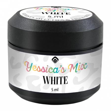 Műköröm alapanyagok - Liner Gel Yessica’s Mix White/Fehér 5 ml TPO FREE