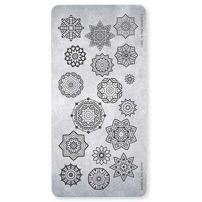 Körömnyomda lemez és matricák - Matriță Free Mandala