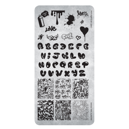 Sistem de Stampilare - Matrita stampila Stamping Plate 60 Graffiti Lov