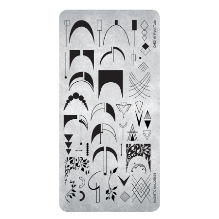 Sistem de Stampilare - Matrita stampila  STAMPINGPLATE 61 FRENCH TWIST