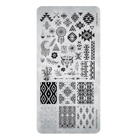 Sistem de Stampilare - Matrita stampila  STAMPINGPLATE 63 BOHO