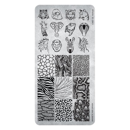 Nail Art és Díszítés - Matrita Unghii Din Metal N.33 Animale Nou