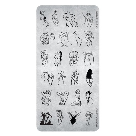 Sistem de Stampilare - Matrita Unghii Nr. 45 Sexy Secret