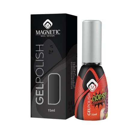 Ojă Semipermanentă, Gelpolish, Oops, Portocaliu, 15 Ml [2]