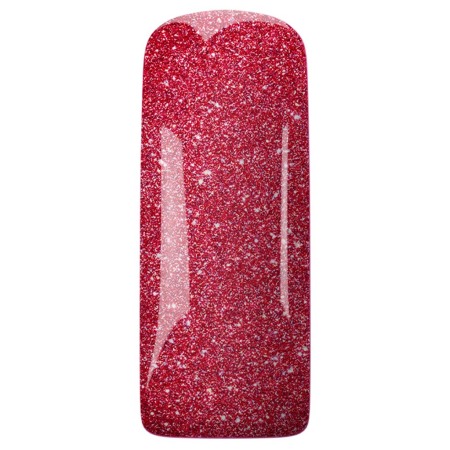 Oja semipermanenta Gelpolish Roz cu sclipici Hot Stuff 15 ml [0]
