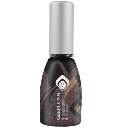 Oja semipermanenta maro cu sclipici Gelpolish Shadow Glitter TPO FREE 15ml [2]