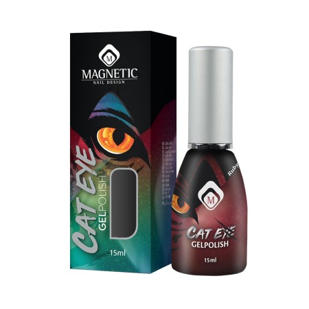 Géllakk, cat eye, Rubin, 15 Ml [2]