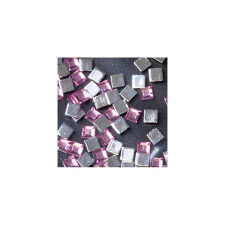 Particule Sclipici Inlay - Patrat Roz Deschis