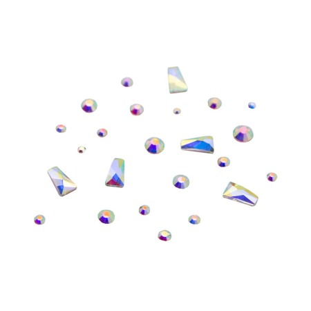 Kövek,Csillámporok - Pietricele Rhinestone Mix Ballerina 20 Buc