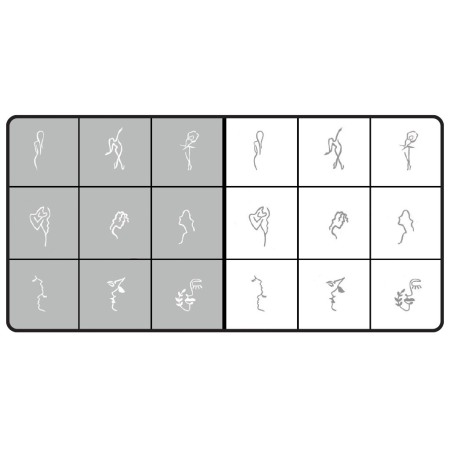 Airnails - Sabloane Airnails Stencil Silhouettes