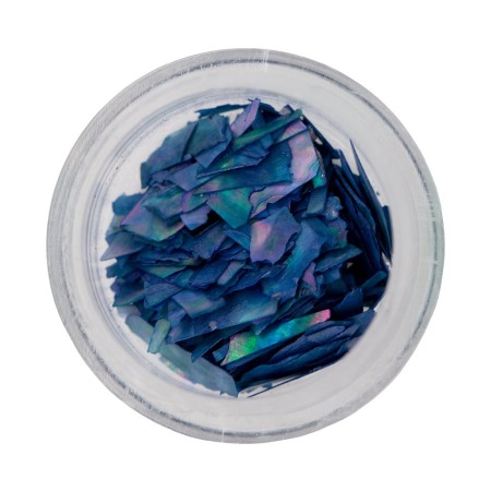 Kövek,Csillámporok - Scoica Naturala Inlay Shell Sheets Blue