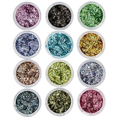 Kövek,Csillámporok - Set De Paiete 12 Colors