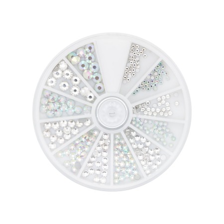 Kövek,Csillámporok - Strass Crystal & Ice 6 Sizes 270Pcs