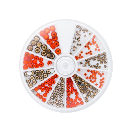 Kövek,Csillámporok - Strass Topaz&Hyacinth 6Sizes 270Pcs