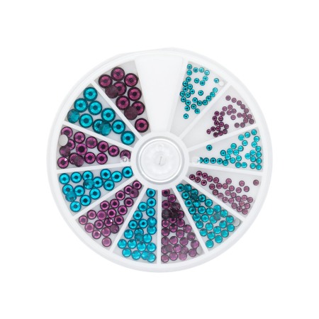 Kövek,Csillámporok - Strass Zircon&Amethyst 6 Sizes 270P