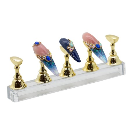 Suport Ramă De Prezentare Tips-uri/Nail-Art Auriu [1]