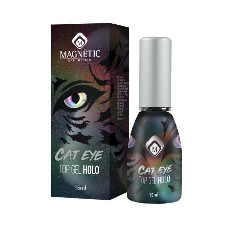Oja semipermanenta HOLOGRAFIC CAT EYE TOP GEL [1]