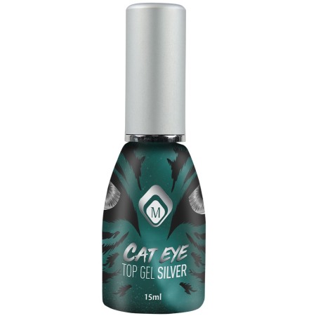 Kiárusítás - Top Gel, Cat Eye, Silver, 15 Ml