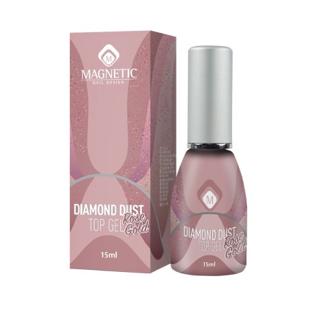 Fényzselé, Diamond dust rose gold 15 ml [1]
