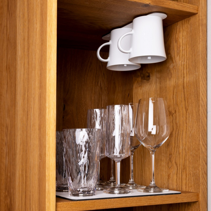 Cana de portelan magnetica cu maner WANDERLUST + suport - set de 2 buc. [6]
