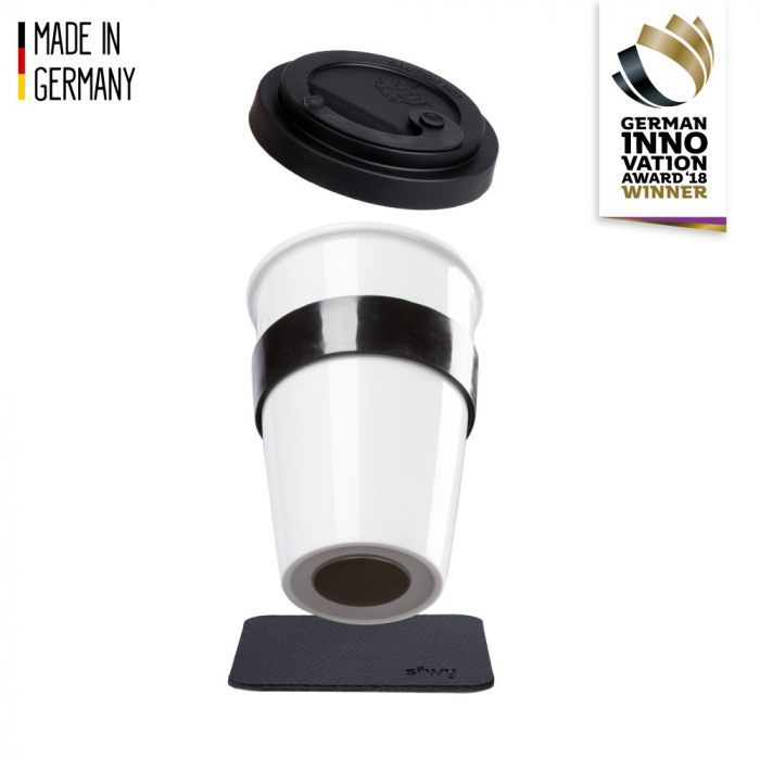 Cana  de portelan magnetica TO GO + suport [8]