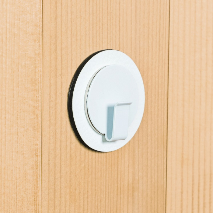 Carlig magnetic „Clever” alb cu suport alb [5]