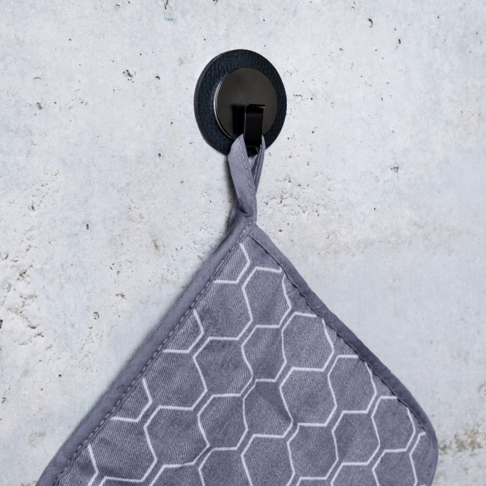 Carlig magnetic „Clever” negru cu suport negru [5]