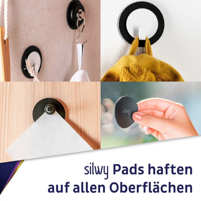 Carlig magnetic rotativ „The One” cu suport negru [3]