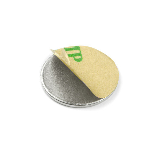 Magnet neodim disc 15mm x 1mm, cu adeziv [6]