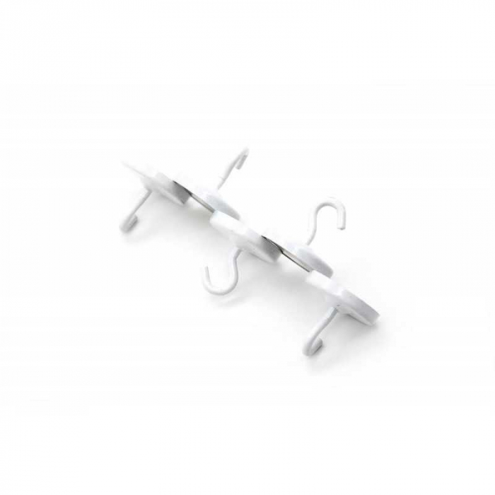 Magnet neodim oala alb cu carlig, diam. 23,5mm [4]