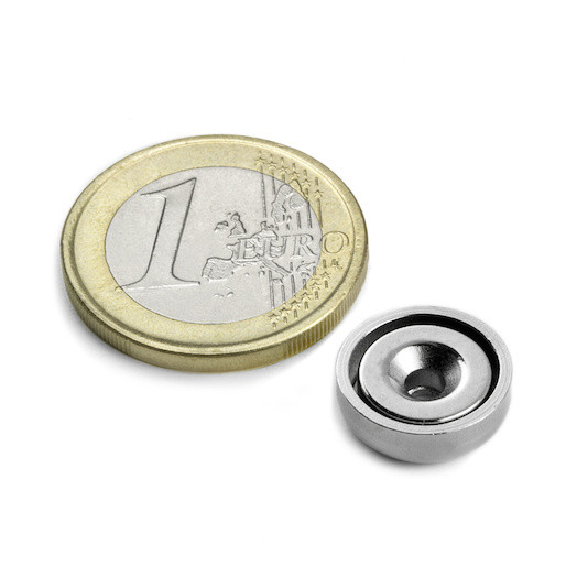 Magnet oala neodim 13mm cu orificiu [4]