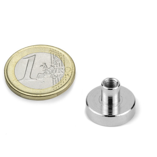 Magnet oala neodim 16mm cu filet interior [4]