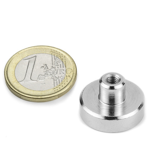 Magnet oala neodim 20mm cu filet interior [2]