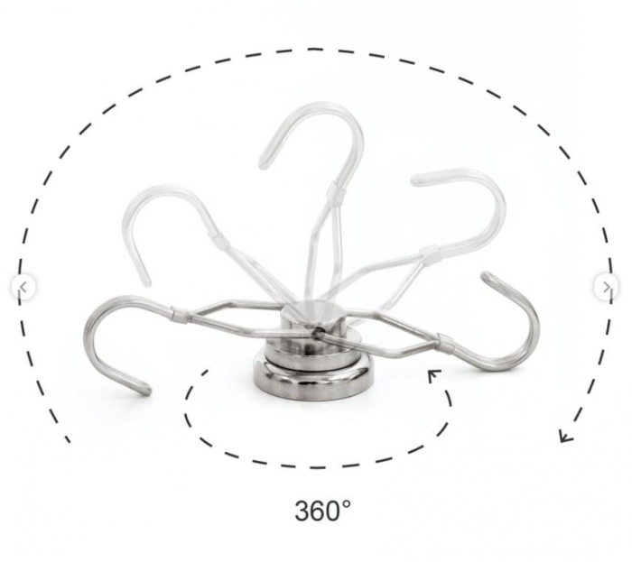 Magnet oala neodim 25mm cu carlig rotativ [3]
