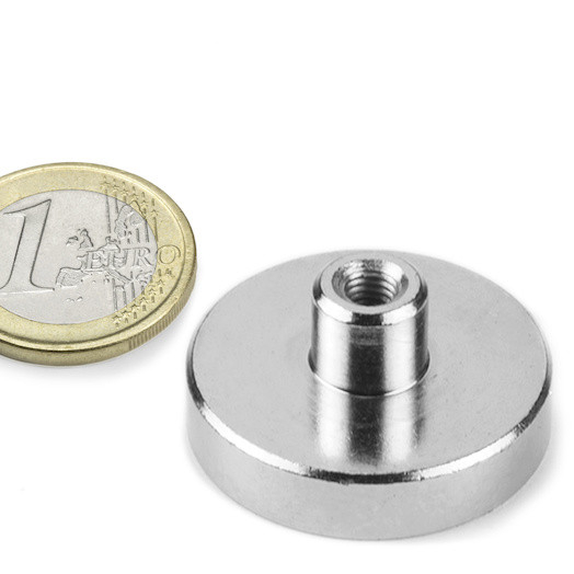 Magnet oala neodim 32mm cu filet interior M6 [2]