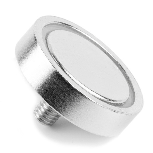 Magnet oala neodim 32mm  cu tija filetata [4]