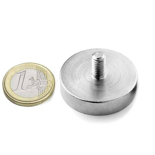 Magnet oala neodim 32mm  cu tija filetata [5]