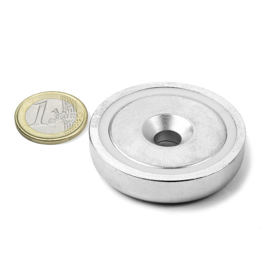 Magnet oala neodim 48mm cu orificiu [6]