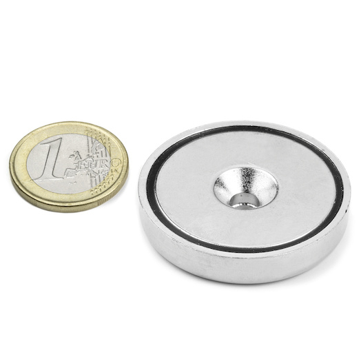 Magnet oala neodim 40mm cu orificiu [2]