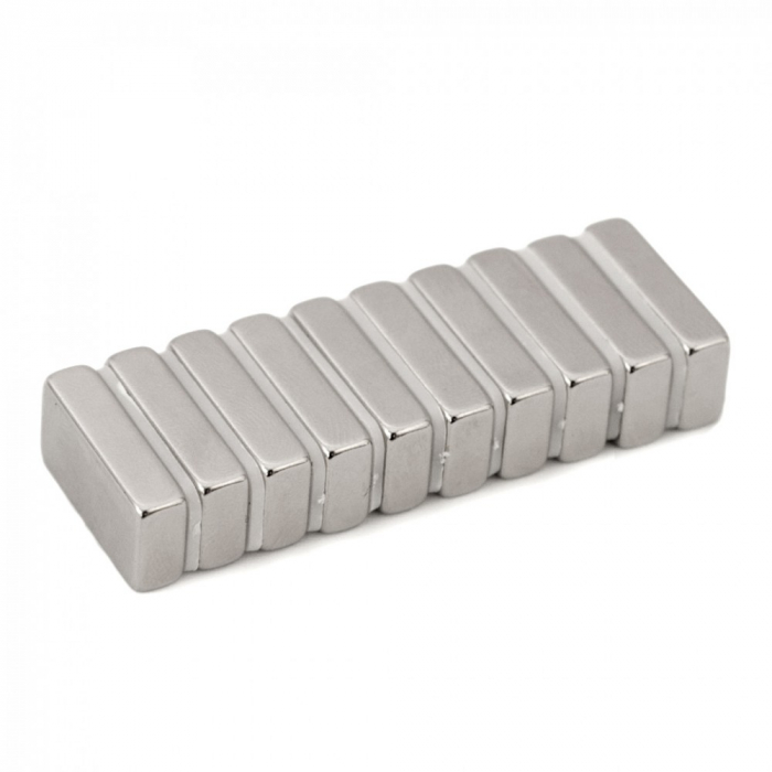 Magnet puternic neodim bloc 10mm x 5mm x 2mm [4]