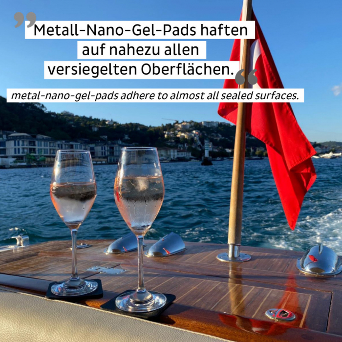 Pahar de cristal magnetic CHAMPAGNE + suport – set de 2 buc. [9]