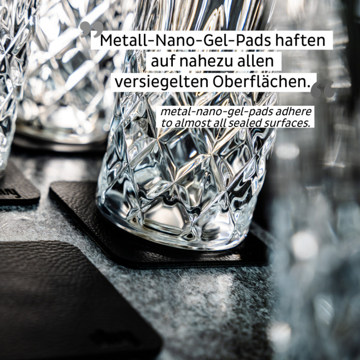 Pahar de cristal magnetic LONGDRINK + suport – set de 4 buc. [5]