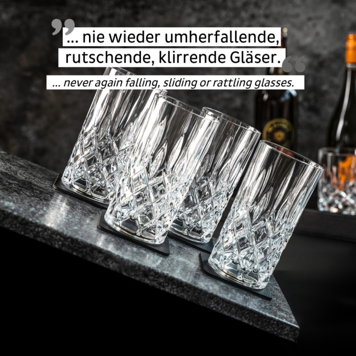 Pahar de cristal magnetic LONGDRINK + suport – set de 4 buc. [2]