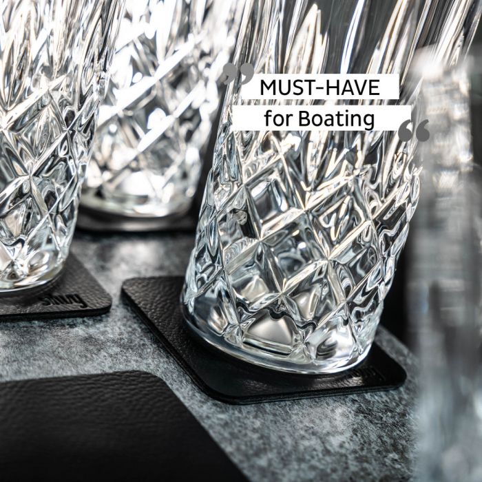 Pahar de cristal magnetic LONGDRINK + suport – set de 4 buc. [8]