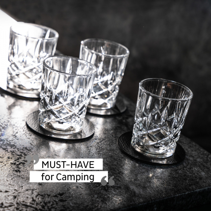 Pahar de cristal magnetic SHOT+ suport – set de 4 buc. [7]