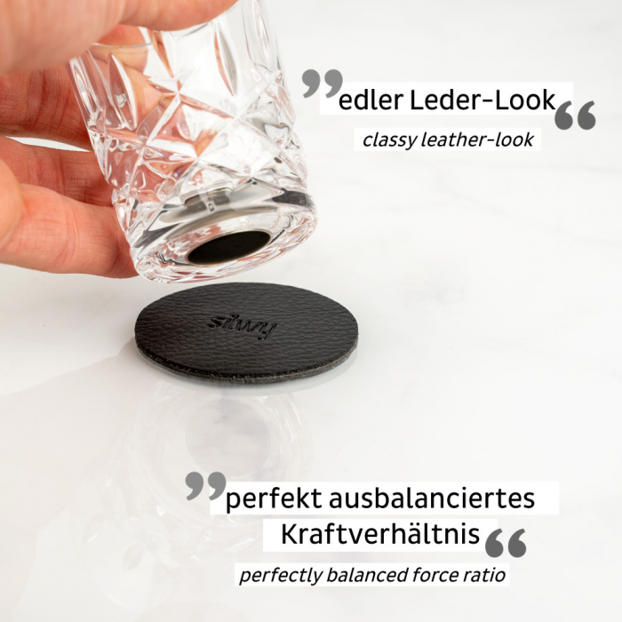 Pahar de cristal magnetic SHOT+ suport – set de 4 buc. [6]