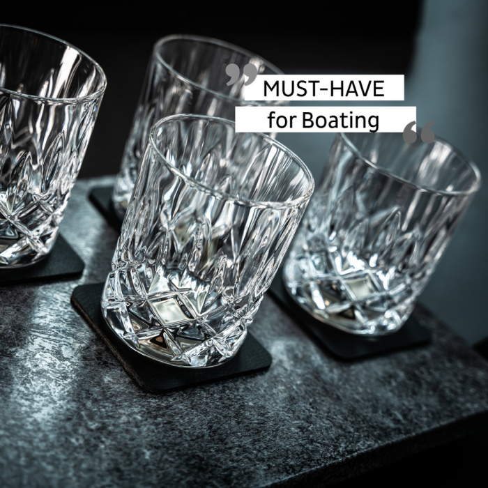 Pahar de cristal magnetic WHISKY + suport – set de 4 buc. [8]