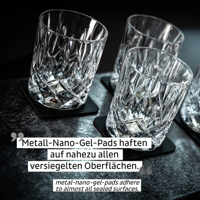 Pahar de cristal magnetic WHISKY + suport – set de 4 buc. [5]