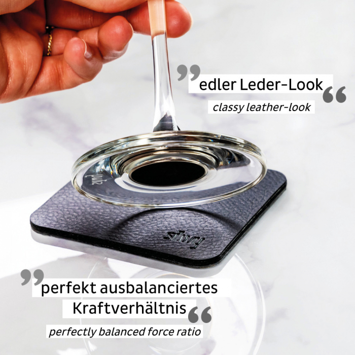 Pahar de cristal magnetic WINE BORDEAUX + suport – set de 2 buc. [8]